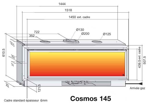 Cosmos 145 - rysunek techniczny