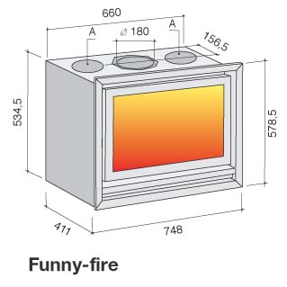 Funny Fire - rysunek techniczny